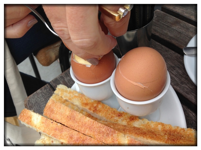 Eggs and Soldiers for breakfast. 