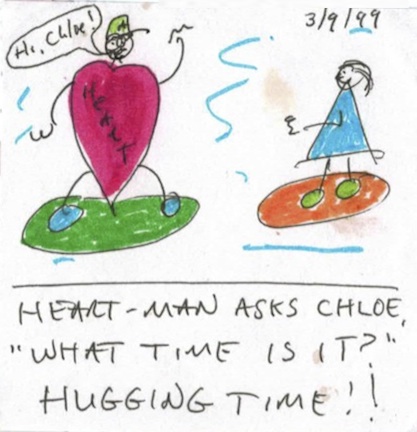 I remember this one from before! This is a good time, hugging time!